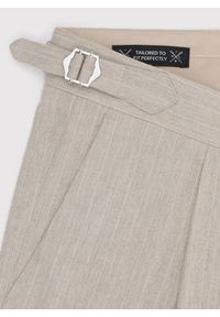 Pako Lorente - PAKO LORENTE - Spodnie męskie w prążek z lnem. Okazja: na co dzień. Materiał: len. Wzór: prążki. Sezon: lato. Styl: casual #4
