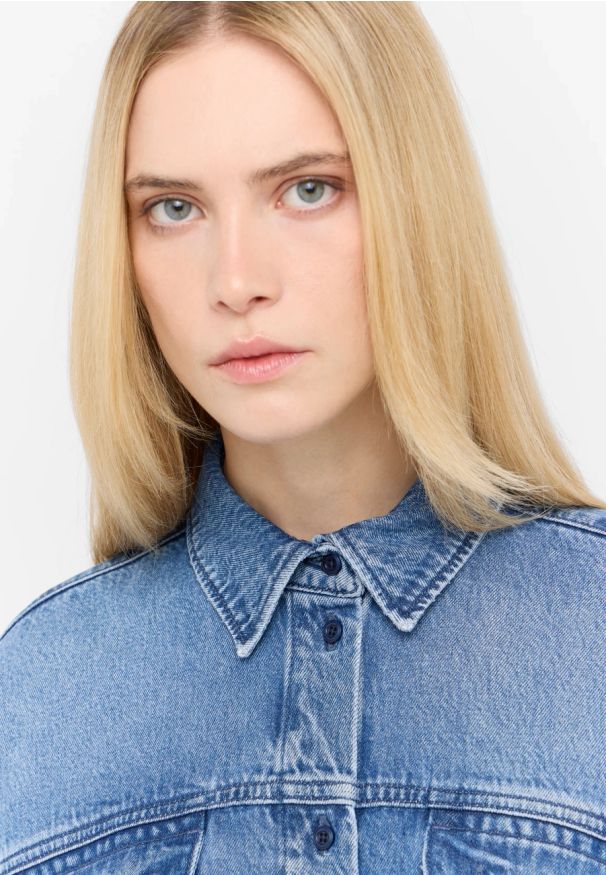 Damska Koszula Mustang Style Avilla Shirt Denim Blue 1015592 5000 401. Materiał: denim