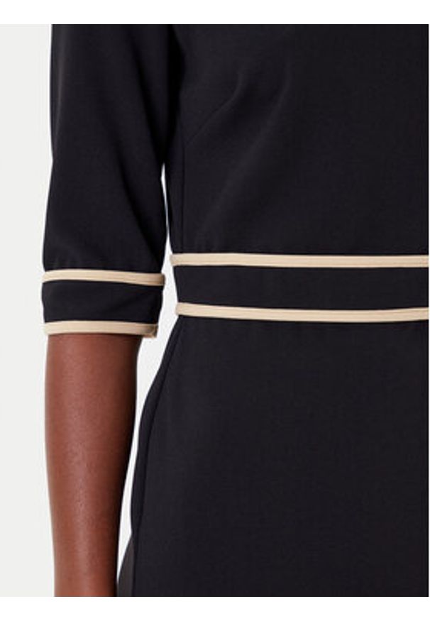 Rinascimento Sukienka koktajlowa CFC0125391003 Czarny Slim Fit. Kolor: czarny. Materiał: syntetyk. Styl: wizytowy