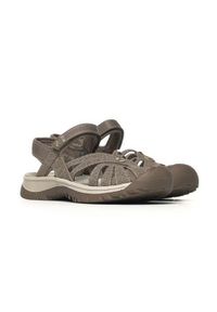 Buty do chodzenia damskie Teva Keen Rose. Zapięcie: rzepy. Kolor: brązowy. Materiał: materiał, syntetyk. Sezon: lato. Sport: turystyka piesza