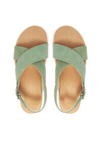 keen - Keen Sandały Elle Luxe Cross Strap 1030525 Zielony. Kolor: zielony. Materiał: nubuk, skóra