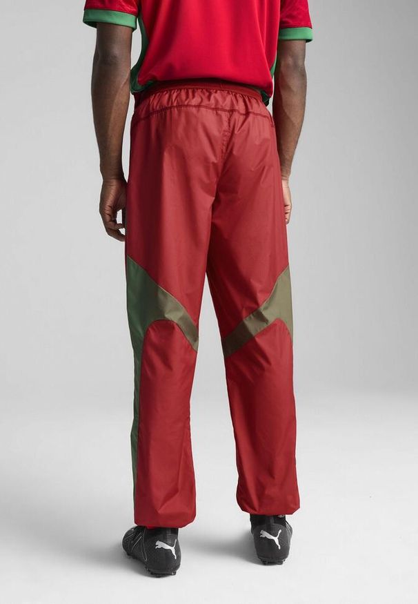 Puma - Spodnie dresowe Prematch Maroc CAN 2025. Kolor: czerwony, zielony, wielokolorowy. Materiał: dresówka