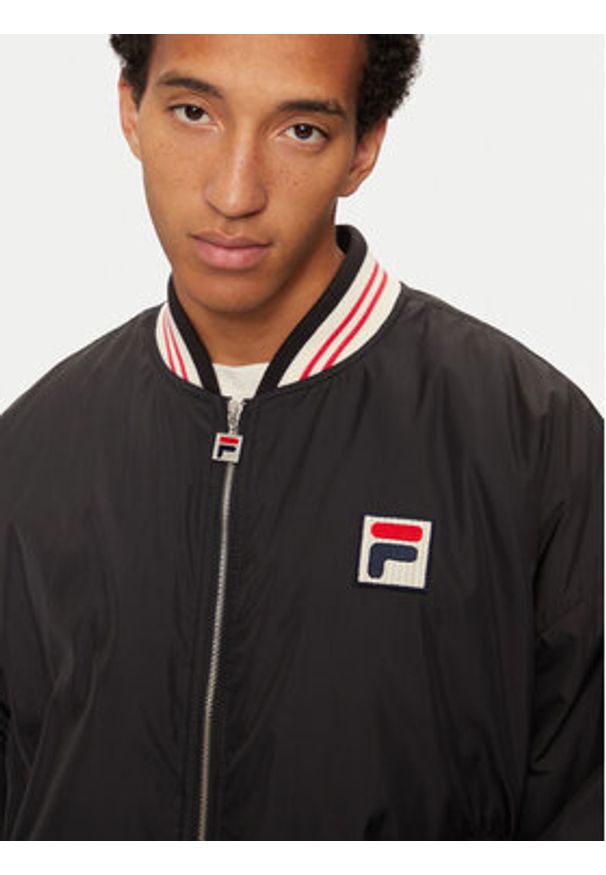 Fila Kurtka bomber Limoges FAM0755 Czarny Regular Fit. Kolor: czarny. Materiał: syntetyk