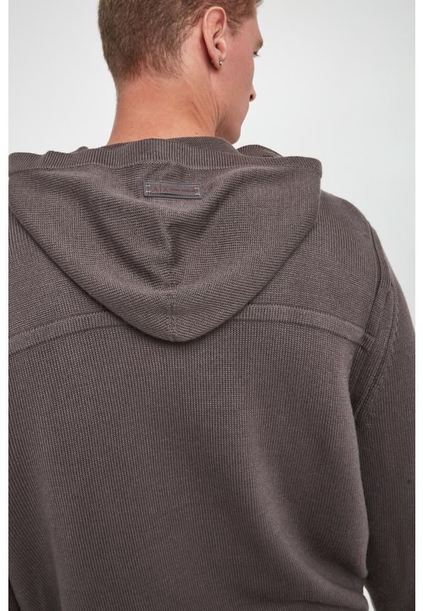 Armani Exchange - Sweter męski z wełną dziewiczą ARMANI EXCHANGE. Materiał: wełna