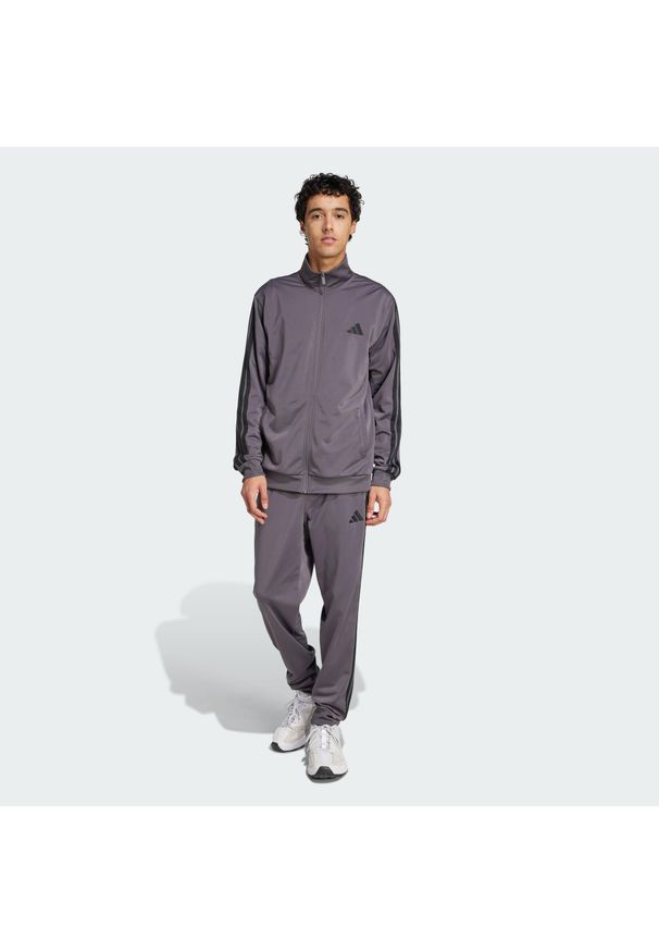 Adidas - Dres Dayready. Kolor: szary, fioletowy, wielokolorowy. Materiał: dresówka. Sport: fitness