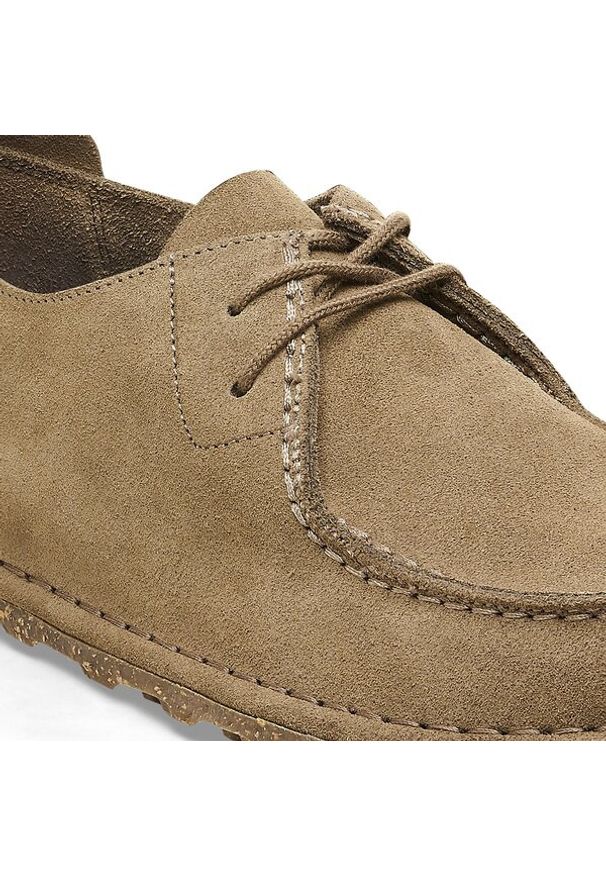 Birkenstock - Półbuty męskie BIRKENSTOCK Utti Lace Suede Leather. Okazja: na co dzień, na spacer, do pracy. Kolor: brązowy. Styl: casual