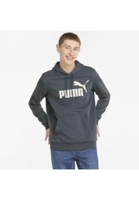 Puma - Bluza męska PUMA Essentials Big Logo Hoodie FL. Kolor: szary