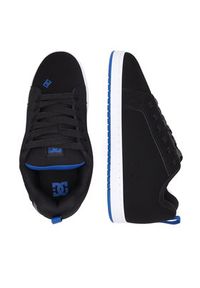 DC Shoes Sneakersy COURT GRAFFIK DC01661063 Czarny. Kolor: czarny. Materiał: nubuk, skóra #4