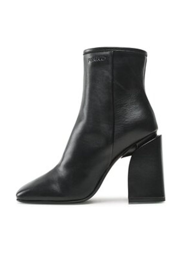 Pinko - PINKO Botki Tea Tronchetto PE 23 BLKS1 100664 A0N9 Czarny. Kolor: czarny. Materiał: skóra