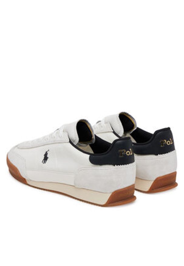 Polo Ralph Lauren Sneakersy 809968177004 Biały. Kolor: biały. Materiał: skóra, zamsz