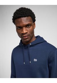 Lee - LEE PLAIN HOODIE MĘSKA BLUZA Z KAPTUREM NIEROZPINANA NAVY L80YFW35. Typ kołnierza: kaptur