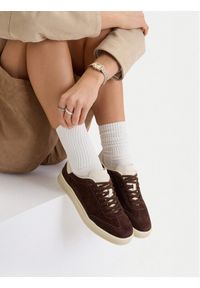 Gino Rossi - GINO ROSSI Sneakersy EO-GRW03 Brązowy. Kolor: brązowy. Materiał: skóra, zamsz #1