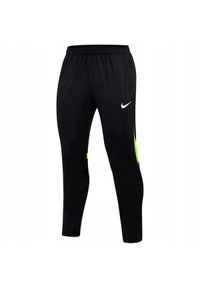 Nike - Męskie Spodnie Do Biegania Academy Pro DriFIT. Kolor: czarny, zielony, wielokolorowy. Materiał: dresówka