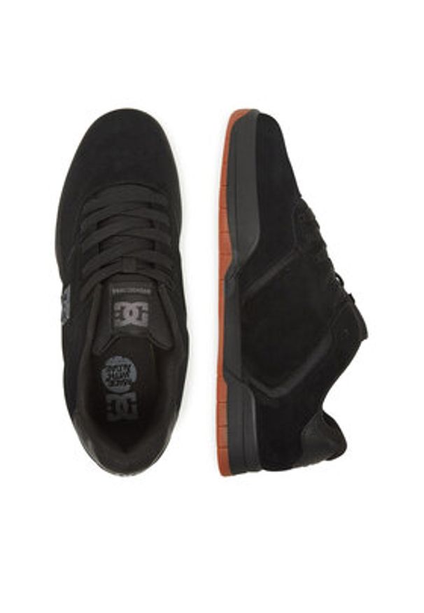 DC Shoes Sneakersy CENTRAL ADYS100551-KKG Czarny. Kolor: czarny. Materiał: skóra, zamsz