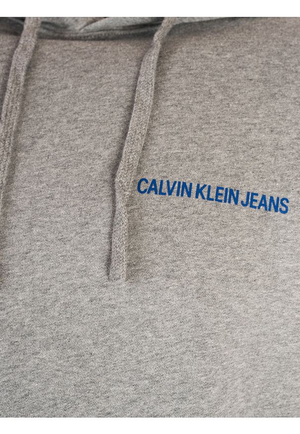 Calvin Klein Bluza | J30J313700 | Mężczyzna | Szary. Okazja: na co dzień. Typ kołnierza: kaptur. Kolor: szary. Materiał: bawełna. Wzór: nadruk. Styl: casual