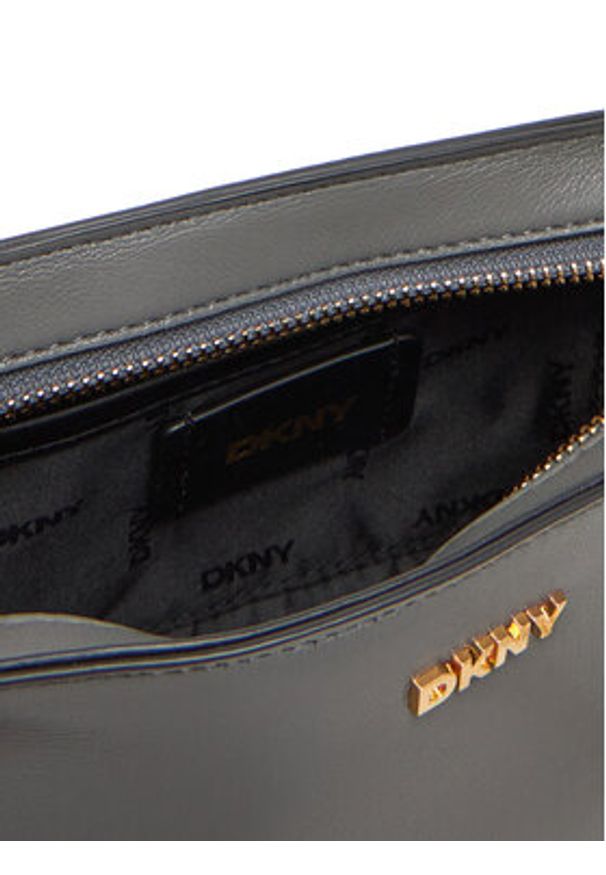 DKNY Torebka R44EKI56 Szary. Kolor: szary. Materiał: skórzane