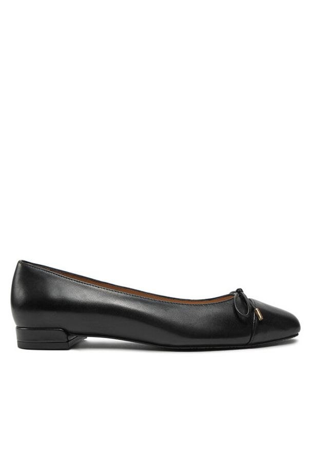 Stuart Weitzman Półbuty Sleek Bow Flat SJ598 Czarny. Kolor: czarny. Materiał: skóra