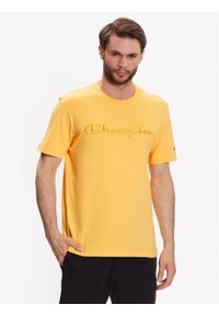 Champion T-Shirt 218490 Pomarańczowy Regular Fit. Kolor: pomarańczowy. Materiał: bawełna #1