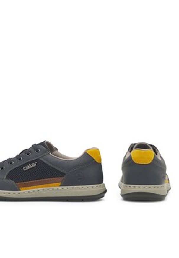 Rieker Półbuty 17331-14 Granatowy. Kolor: niebieski. Materiał: skóra