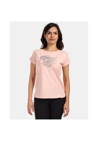 Damska koszulka bawełniana Kilpi NELLIM-W. Kolor: pomarańczowy. Materiał: bawełna. Sport: turystyka piesza #1