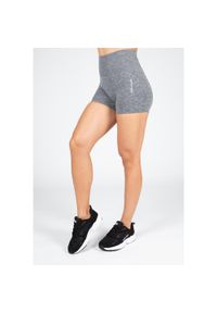 GORILLA WEAR - Quincy Bezszwowe Szorty - Szary Melange. Kolor: szary. Sport: fitness #1