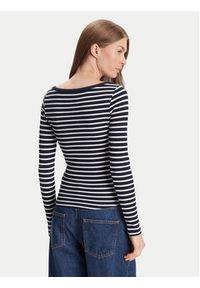 Tommy Jeans Bluzka Henley DW0DW20903 Granatowy Slim Fit. Typ kołnierza: typu henley. Kolor: niebieski. Materiał: syntetyk, bawełna #4