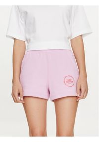 Helly Hansen Szorty sportowe W Core Sweat Shorts 54081 Różowy Regular Fit. Kolor: różowy. Materiał: bawełna