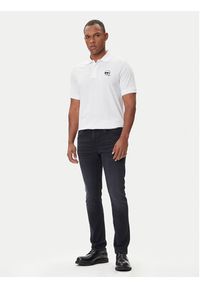 Karl Lagerfeld - KARL LAGERFELD Polo 745710 500224 Biały Regular Fit. Typ kołnierza: polo. Kolor: biały. Materiał: bawełna #4