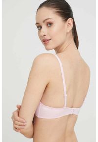 DKNY - Dkny biustonosz gładki. Kolor: różowy. Wzór: gładki #2