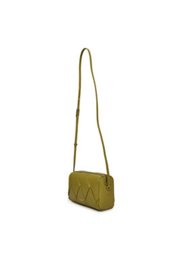 Calvin Klein Torebka Ck Woven Camera Bag K60K613002 Zielony. Kolor: zielony. Materiał: skórzane