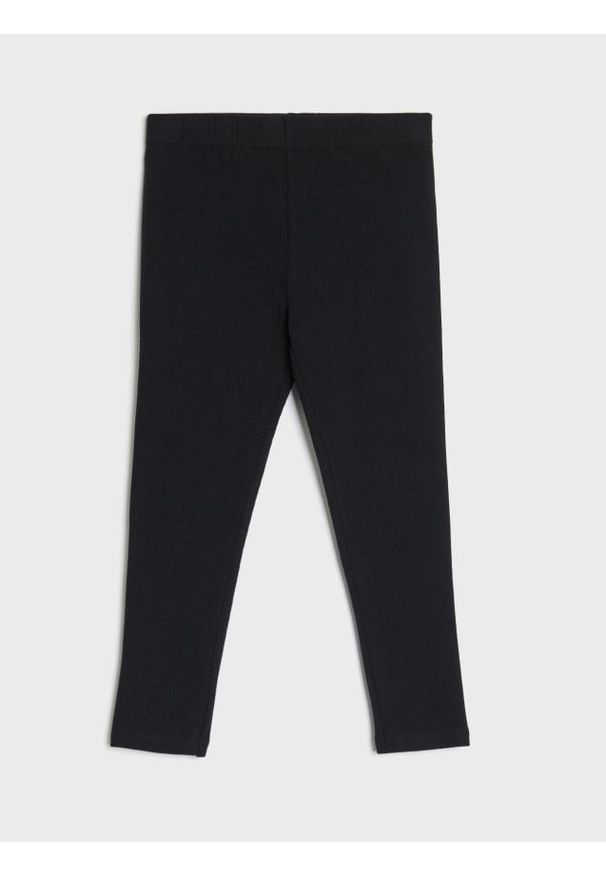 Sinsay - Legginsy w stylu basic - czarny. Kolor: czarny