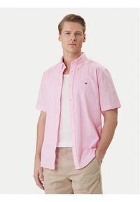 TOMMY HILFIGER - Tommy Hilfiger Koszula MW0MW42630 Różowy Regular Fit. Kolor: różowy. Materiał: bawełna #1