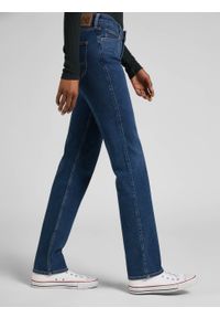 Lee - LEE MARION STRAIGHT DAMSKIE SPODNIE JEANSOWE JEANSY CLEAR INDIGO L301QDKF