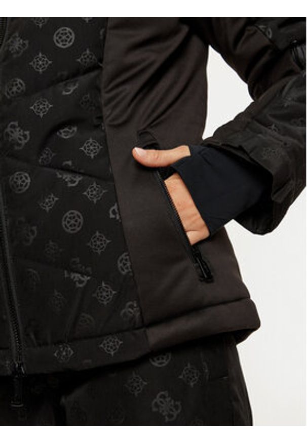 Guess Kurtka narciarska W4PL3N WH0K0 Czarny Regular Fit. Kolor: czarny. Materiał: syntetyk. Sport: narciarstwo