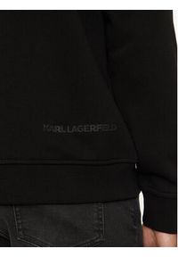 Karl Lagerfeld - KARL LAGERFELD Bluza 705003 544910 Czarny Regular Fit. Typ kołnierza: dekolt w karo. Kolor: czarny. Materiał: bawełna #3