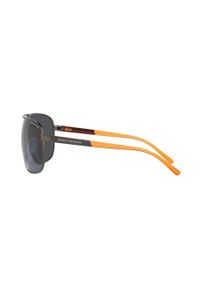 Armani Exchange okulary przeciwsłoneczne męskie kolor szary. Kolor: szary