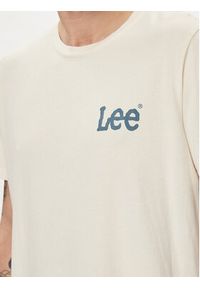 Lee T-Shirt Wobbly 112349079 Écru Regular Fit. Materiał: bawełna #2