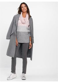 bonprix - Sweter z golfem. Typ kołnierza: golf. Kolor: różowy. Materiał: materiał #2