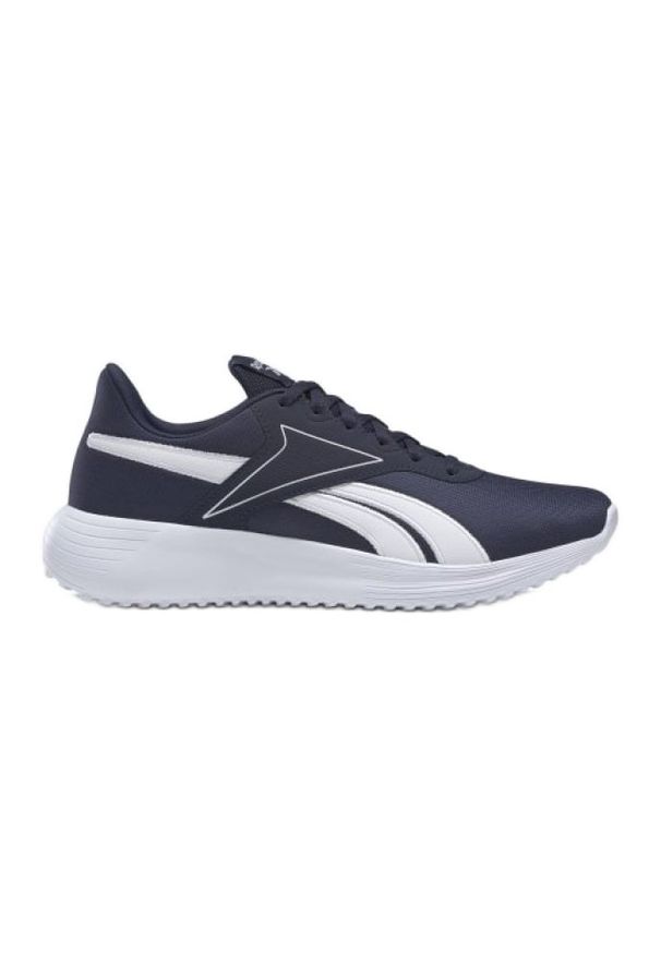 Buty Reebok Lite 3.0 M H00885 białe granatowe. Kolor: niebieski, biały, wielokolorowy. Materiał: materiał, syntetyk, guma. Szerokość cholewki: normalna