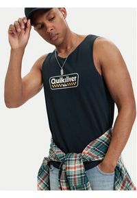 Quiksilver Tank top Starting Grid EQYZT08309 Granatowy Regular Fit. Kolor: niebieski. Materiał: bawełna #3