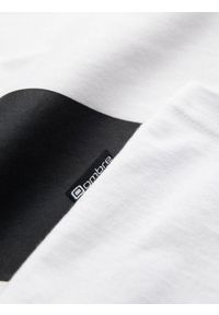 Ombre Clothing - T-shirt męski bawełniany z nadrukiem - biały V1 OM-TSPT-0166 - XXL. Kolor: biały. Materiał: bawełna. Wzór: nadruk #6