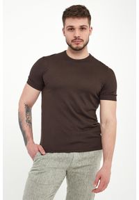 T-shirt męski dzianinowy Veredo JOOP!. Materiał: dzianina. Długość rękawa: krótki rękaw. Długość: krótkie #1
