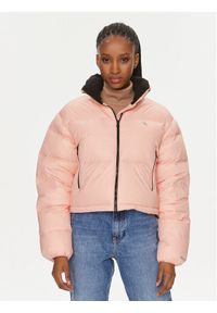 Calvin Klein Jeans Kurtka puchowa J20J221649 Różowy Cropped Fit. Kolor: różowy. Materiał: syntetyk