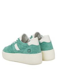 D.A.T.E. Sneakersy Court W421-CP-HA Zielony. Kolor: zielony. Materiał: zamsz, skóra