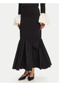STAUD Spódnica maxi Hawthorne R25R6115PF Czarny Regular Fit. Kolor: czarny. Materiał: wiskoza
