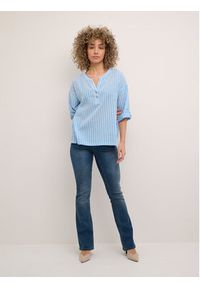 Cream Bluzka Anja 10611289 Niebieski Regular Fit. Kolor: niebieski. Materiał: bawełna #5