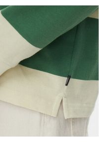 Vans Polo Ward Stripe VN000KU8 Zielony Regular Fit. Typ kołnierza: polo. Kolor: zielony. Materiał: bawełna