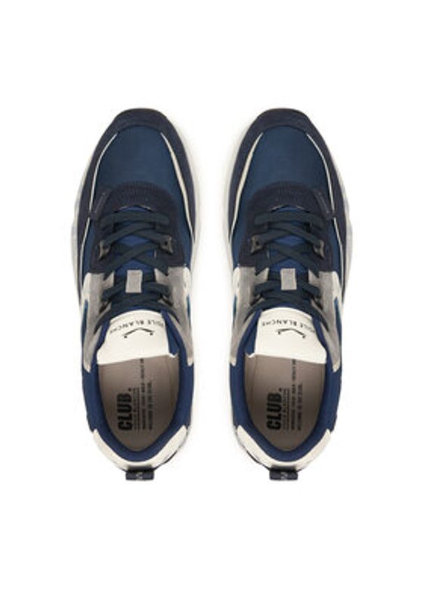 Voile Blanche Sneakersy Club01. 2017465-16 Granatowy. Kolor: niebieski. Materiał: zamsz, skóra