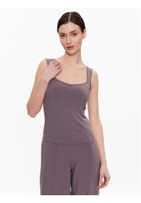 Triumph Koszulka piżamowa Natural Spotlight Camisole 10214842 Szary Regular Fit. Kolor: szary. Materiał: lyocell