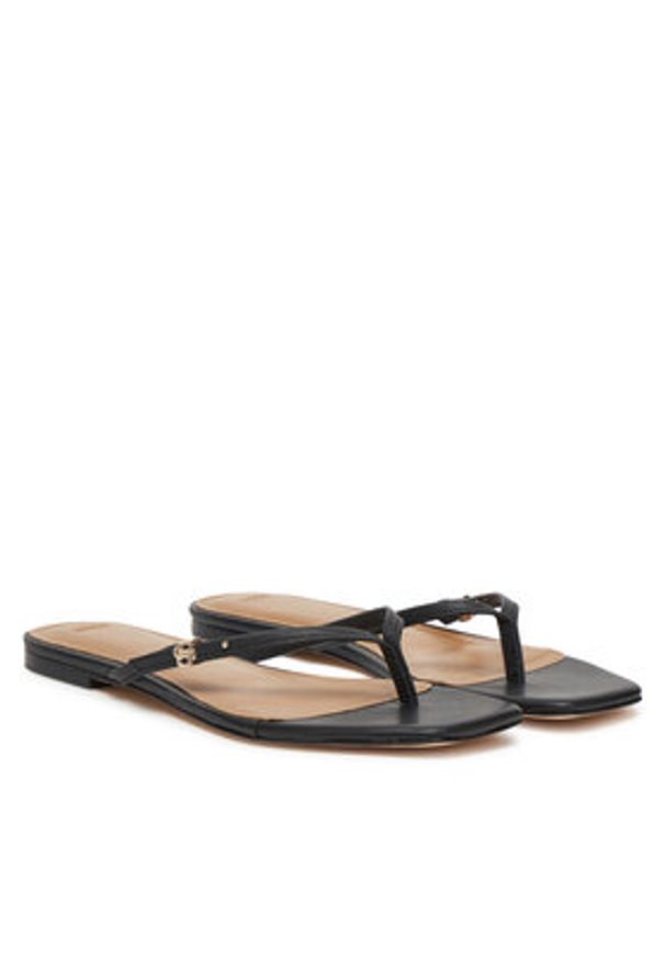 BOSS Japonki Charlize Thong10 50542228 Czarny. Kolor: czarny. Materiał: skóra